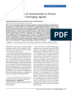 The Strategic Use of Antiretrovirals To Prevent HIV Infection: A Converging Agenda