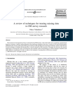 TSIKRITSIS Nikos Treating Missing Data On Survey Journal - of - Operations - Management - 2005