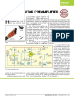 Electric Guitar Preamplifier