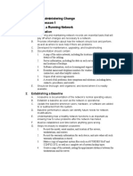 Chapter 12, Administering Change Chapter 12, Lesson 1 Documenting A Running Network