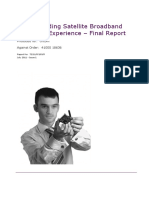 Understanding Satellite Broadband Quality of Experience Final Report