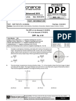 Physics Revision DPP-1 - English