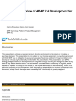 D-Code Presentation - Overview of ABAP 7.4 Development For SAP HANA