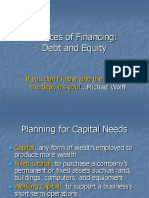 Sources of Financing