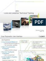 SWEEP & VERIABLE SECTION SWEEP Creo - Parametric - Core - and - Sketcher - v1 PDF