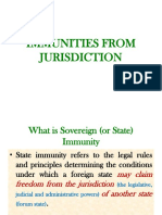 Immunities From Jurisdiction