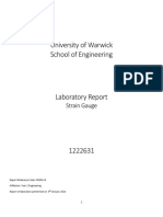 Strain Gauge Lab Report