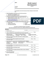 SHC - WC Bc1.Previsit - Questionnaire 2