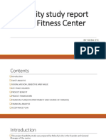 Feasibility Study Report On Liyu Fitness Center