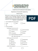 Alumni Survey Auto