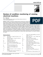 Review of Condition Monitoring of Rotating Electrical Machines