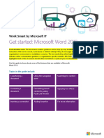 Get Started: Microsoft Word 2010: Work Smart by Microsoft IT