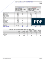 Space Design Load Summary For CONTROL ROOM