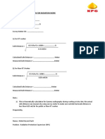 Safe Distance Calculation For Radiation Work