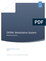 OFDM: Modulation System: (Matlab Simulation)