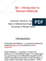 MCE 466 - Introduction To Finite Element Methods