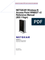 NETGEAR Wireless-N Access Point WN802T v2 Reference Manual