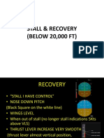 A320 Stall Recovery Procedure (Clean Aircraft)