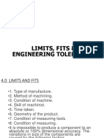 Limits Fits and Tolerances