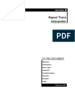 Signal Trace Interpreter: in This Document