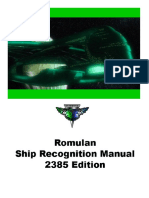 FASA - Romulan Ship Recognition Manual 2385