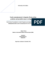 Michael Pletscher Youth Unemployment in Uganda