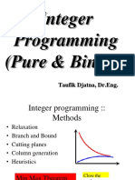 Integral Pogramming (ILP)