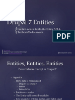 Drupal 7 Entities: Entities, Nodes, Fields, The Entity API &