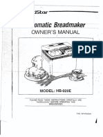 Goldstar Automatic Breadmaker Manual PDF