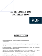 Attitudes & Job Satisfaction - (Chap-3)