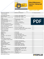 Safety & Maintenance Checklist Underground Loaders