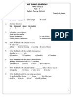 TEST - 6 English, History, Apps PDF