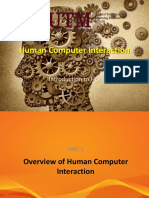 Introduction To HumanComputer Interaction