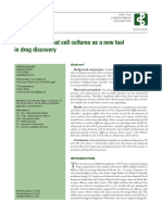 Three-Dimensional Cell Cultures As A New Tool in Drug Discovery