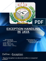 Exception Handling in Java