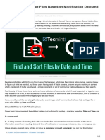 How To Find and Sort Files Based On Modification Date and Time in Linux