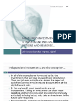 Measuring Investment Returns Ii. Investment Interactions, Options and Remorse