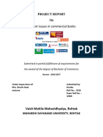 Current Issues in Commercial Bank