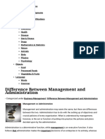 Difference Between Management and Administration - Difference Between PDF