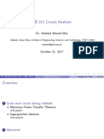 EE-211 Circuit Analysis: Dr. Hadeed Ahmed Sher