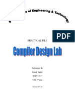 Practical File: Submitted by Sonali Yadav SCET: 2537 Cse 4 Year