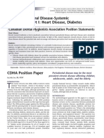 Review of The Oral Disease-Systemic Disease Link. Part I: Heart Disease, Diabetes