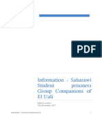 Information - Saharawi Student Prisoners Group Companions of El Uali