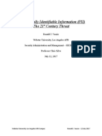 Personally Identifiable Information (PII) - The 21st Century Threat