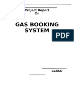 Gas Booking System Project Report in C++