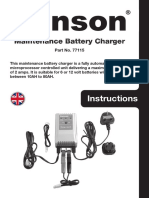 PE138 - Gunson Model 77115 - Maintenance Battery Charger - BC715 Instructions Manual