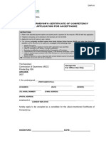 DMR 69 MSCC Application Form For Acceptance