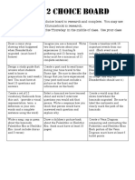 Choice Boards