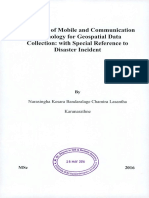 Utilization of Mobile and Communication Technology For Geospatial Data Collection With Special Reference To Disaster Incident