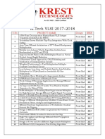 M.Tech VLSI 2017-2018: S.No Project Name Design Ieee